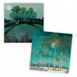 Set of 4 'Nature' cards